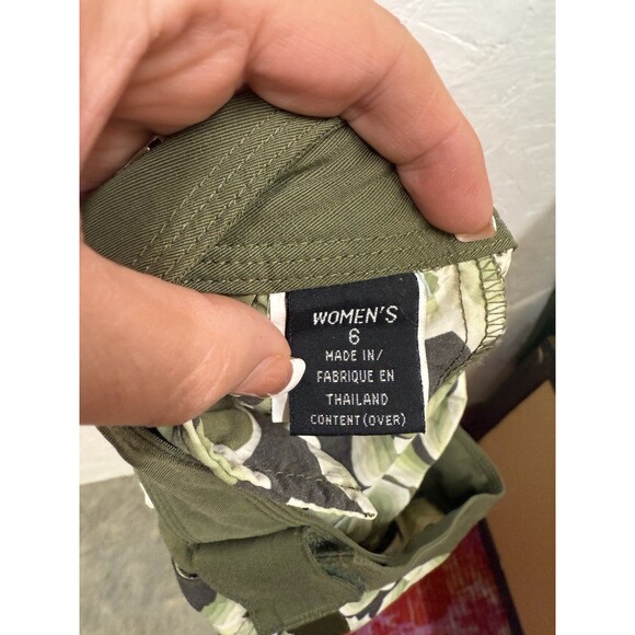 VTG Patagonia Pataloha Womens Kokawe Pant Green Swirl Print Size 6 - Picture 8 of 10